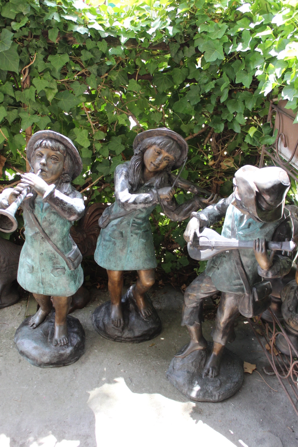 Bronzefiguren / Bronzeskulpturen Musikanten